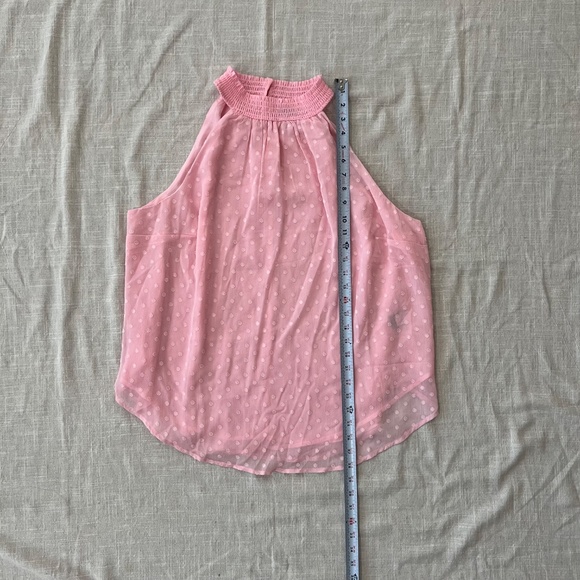 TORRID pink sleeveless light weight top blouse with dots women plus size 2 - Picture 4 of 6